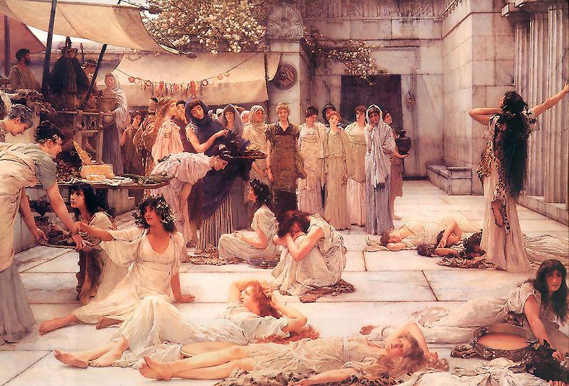 Laura Theresa Alma-Tadema Women of Amfiss oil painting picture